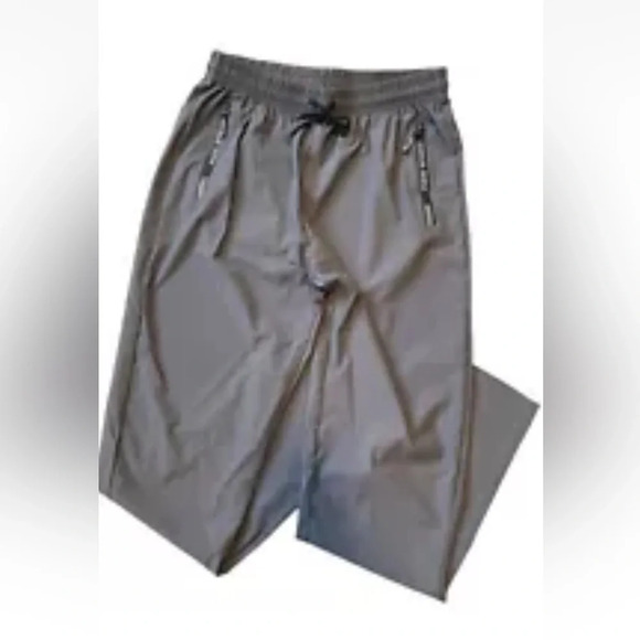 MENS 2 POCKET SWEATPANTS GYM SPORTS WORKOUT SWEAT PANTS S-M DARK GRAY GREAT COND - Picture 3 of 12